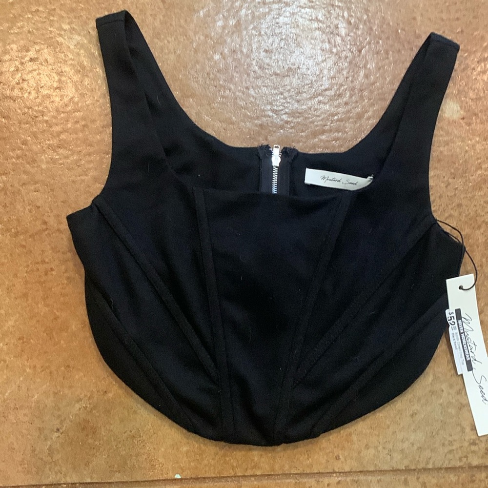 Corset style crop top